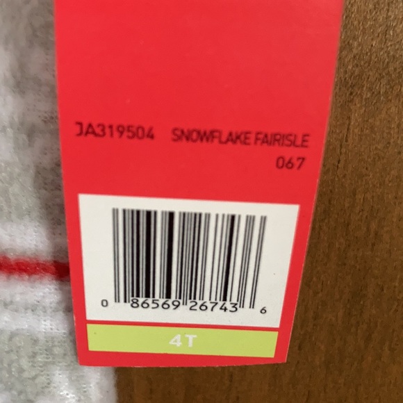 3/$9 Unisex Snowflake fairisle footless fleece onesie PJ 4T - Picture 14 of 17